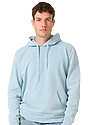 Unisex Vintage Pigment Dyed Fleece Pullover Hoody BLUESTONE 1