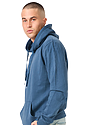 Unisex Vintage Pigment Dyed Fleece Pullover Hoody BLUE STEEL 2