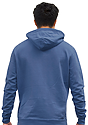 Unisex Vintage Pigment Dyed Fleece Pullover Hoody BLUE STEEL 3