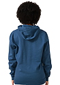 Unisex Vintage Pigment Dyed Fleece Pullover Hoody BLUE STEEL 6