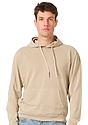 Unisex Vintage Pigment Dyed Fleece Pullover Hoody KHAKI 4