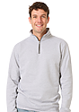 Unisex Fleece Quarter Zip HEATHER GREY 1