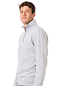Unisex Fleece Quarter Zip HEATHER GREY 2