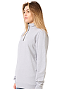 Unisex Fleece Quarter Zip HEATHER GREY 5