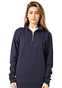 Unisex Fleece Quarter Zip NAVY 4