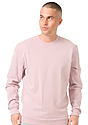 Unisex Vintage Pigment Dyed Fleece Crew Sweatshirt MAUVE 1