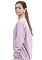 Unisex Vintage Pigment Dyed Fleece Crew Sweatshirt MAUVE 2