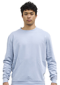 Unisex Vintage Pigment Dyed Fleece Crew Sweatshirt BLUESTONE 1