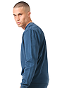Unisex Vintage Pigment Dyed Fleece Crew Sweatshirt BLUE STEEL 2