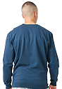 Unisex Vintage Pigment Dyed Fleece Crew Sweatshirt BLUE STEEL 3