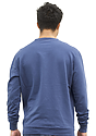 Unisex Vintage Pigment Dyed Fleece Crew Sweatshirt BLUE STEEL 3