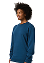 Unisex Vintage Pigment Dyed Fleece Crew Sweatshirt BLUE STEEL 5