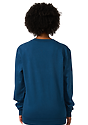 Unisex Vintage Pigment Dyed Fleece Crew Sweatshirt BLUE STEEL 6