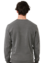 Unisex Vintage Pigment Dyed Fleece Crew Sweatshirt CHARCOAL 3