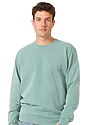 Unisex Vintage Pigment Dyed Fleece Crew Sweatshirt FERN 1
