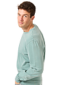 Unisex Vintage Pigment Dyed Fleece Crew Sweatshirt FERN 2