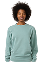 Unisex Vintage Pigment Dyed Fleece Crew Sweatshirt FERN 4