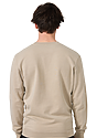 Unisex Vintage Pigment Dyed Fleece Crew Sweatshirt KHAKI 3