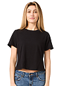 Women's Premium Crop Tee BLACK 4