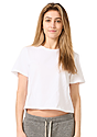 Women's Premium Crop Tee WHITE 4