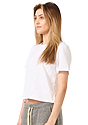 Women's Premium Crop Tee WHITE 5