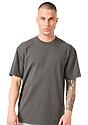Unisex Short Sleeve Heavyweight Tee ASPHALT Front
