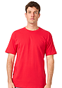 Unisex Short Sleeve Heavyweight Tee RED Front