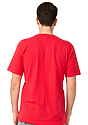 Unisex Short Sleeve Heavyweight Tee RED Side