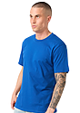 Unisex Short Sleeve Heavyweight Tee ROYAL Back