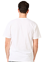 Unisex Short Sleeve Heavyweight Tee WHITE Side