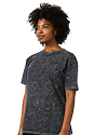 Unisex Premium Mineral Wash Tee BLACK 5