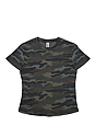 Womens Camo Rib Crop Tee CAMO 1