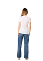 Women's 50/50 Blend V-Neck WHITE Back