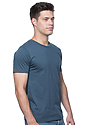 Unisex 50/50 Blend Tee AEGEAN BLUE Side