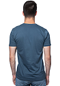 Unisex 50/50 Blend Tee AEGEAN BLUE Back