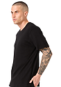 Unisex 50/50 Blend Tee BLACK Front