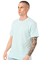 Unisex 50/50 Blend Tee HEATHER BREEZE Side
