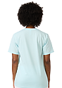 Unisex 50/50 Blend Tee HEATHER BREEZE Back2