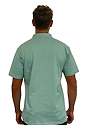 Unisex 50/50 Blend Tee HEATHER PISTACHIO Back