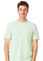 Unisex 50/50 Blend Tee HEATHER PISTACHIO Front