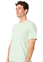 Unisex 50/50 Blend Tee HEATHER PISTACHIO Side