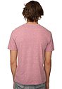 Unisex 50/50 Blend Tee HEATHER RED Back