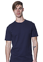 Unisex 50/50 Blend Tee NAVY Front