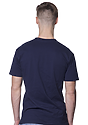 Unisex 50/50 Blend Tee NAVY Back