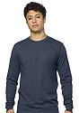 Unisex Long Sleeve 50/50 Blend Tee AEGEAN BLUE 1