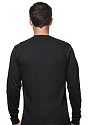 Unisex Long Sleeve 50/50 Blend Tee BLACK 3