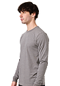 Unisex Long Sleeve 50/50 Blend Tee HEATHER CHARCOAL 2