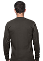 Unisex Long Sleeve 50/50 Blend Tee HEATHER SMOKE 3
