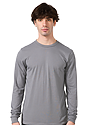 Unisex Long Sleeve 50/50 Blend Tee NICKEL 1