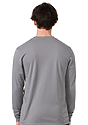 Unisex Long Sleeve 50/50 Blend Tee NICKEL 3